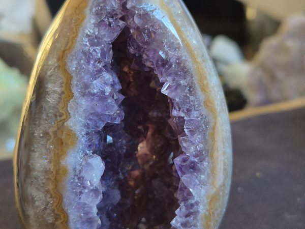 Oeuf Agate Améthyste