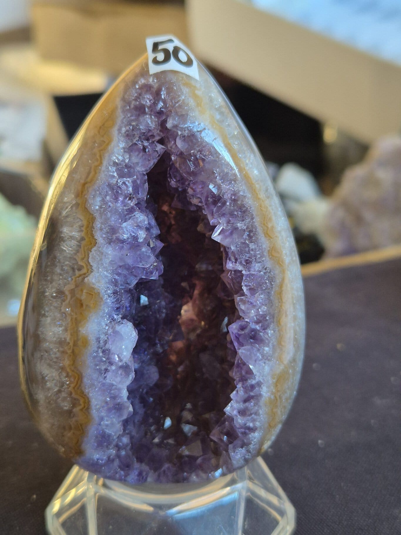 Oeuf Agate Améthyste