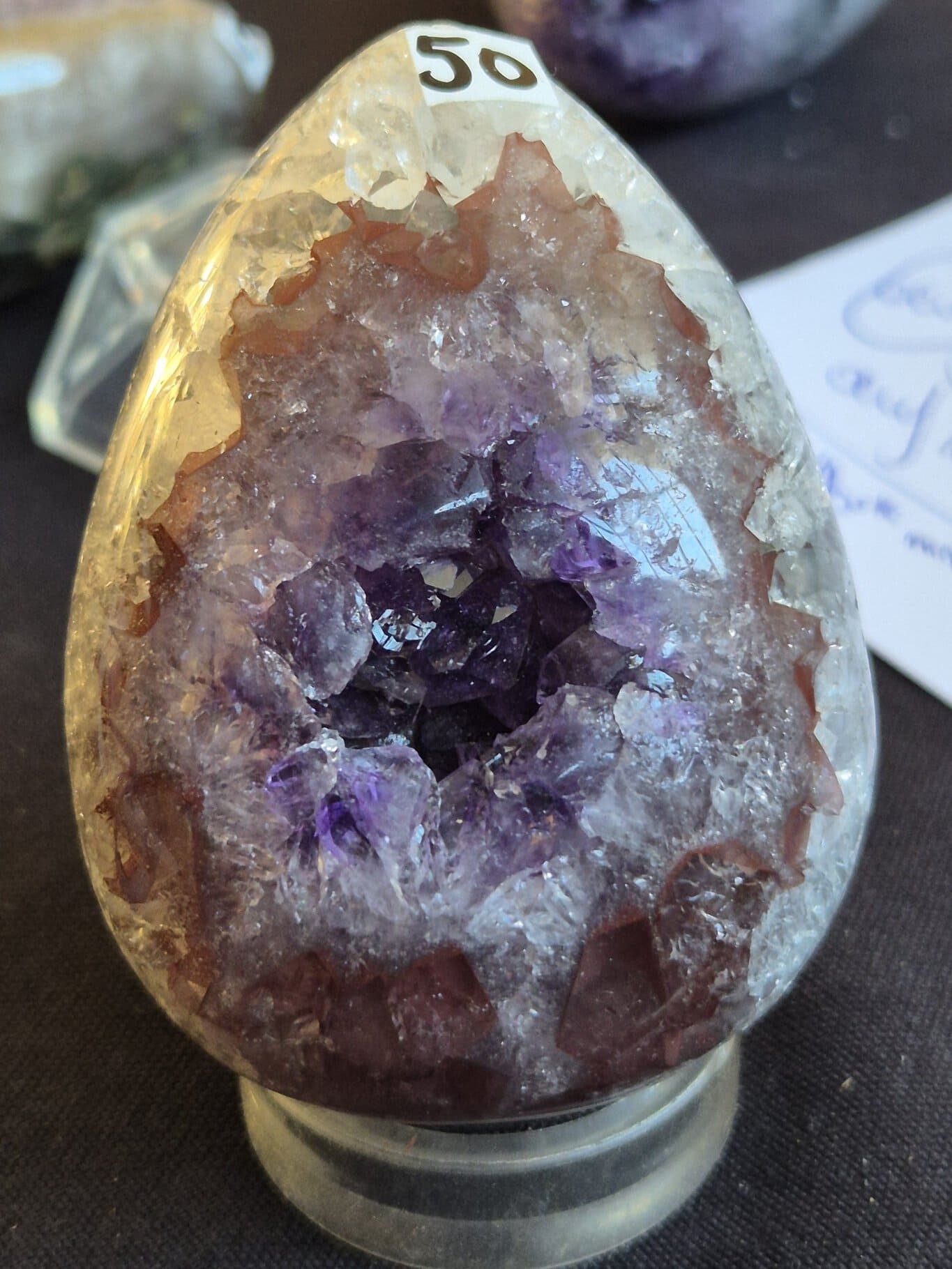 Oeuf Agate marron