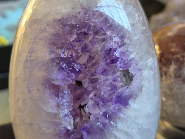 Oeuf Quartz et Améthyste