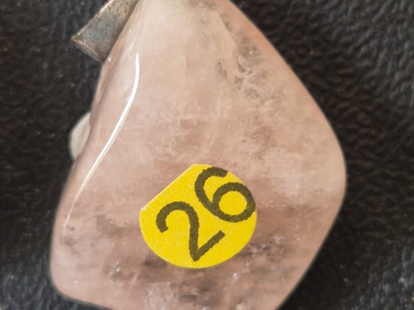 Morganite rose bélière
