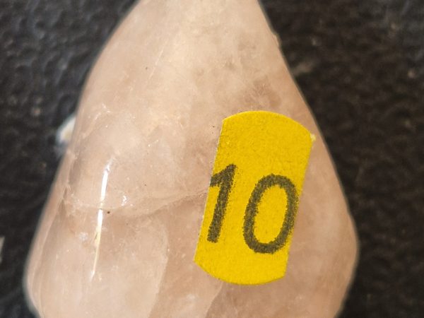 Morganite rose bélière métal