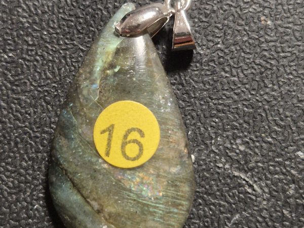 Labradorite bélière métal