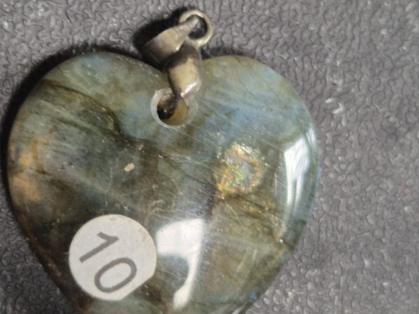 Labradorite coeur bélière